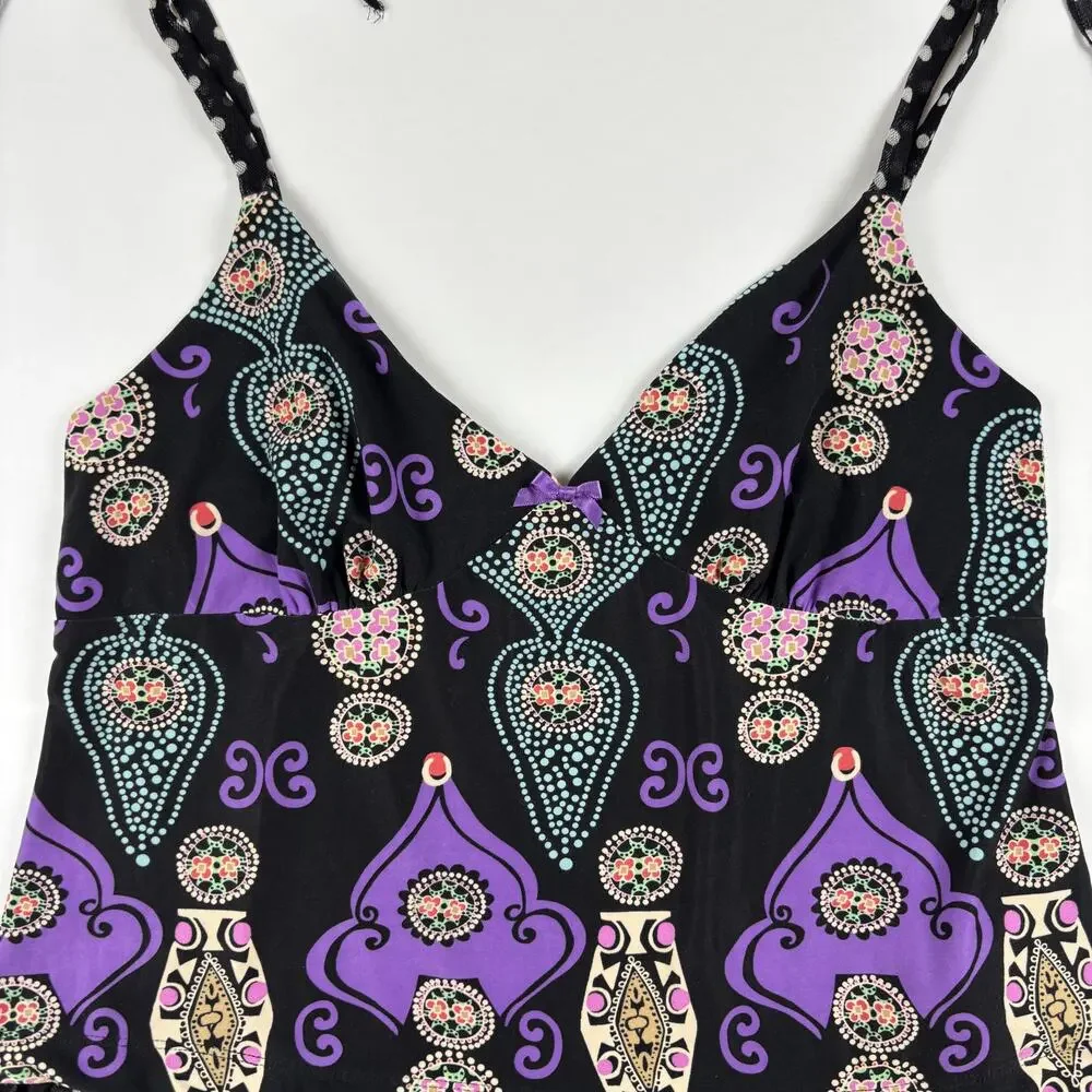 Vintage Y2K Bisou Bisou Michelle Bohbot Intimates L Babydoll Camisole Whimsygoth